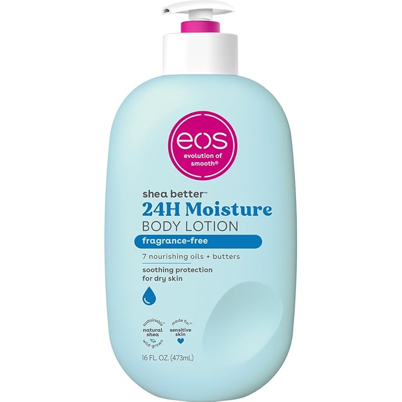 Zermet 1 eos Shea Better Body Lotion Vanilla Cashmere, 24-Hour Moisture Skin Care, Lightweight & Non-Greasy, Natural Shea, Vegan, Vanilla Body Lotion, 16 fl oz