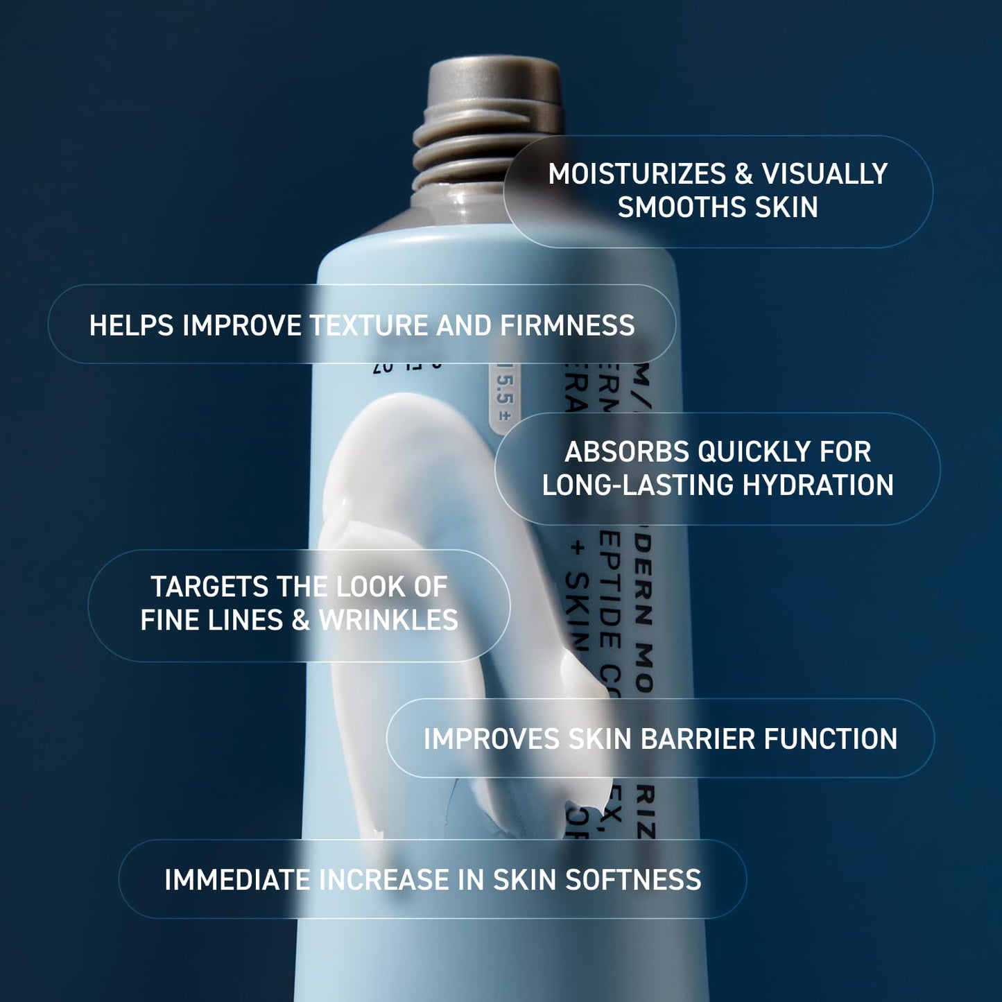 Zermet 1 Skin AM/PM Modern Moisturizer – Hydrating Face Cream with Peptides, Ceramides & Glycerin for Dry, Sensitive, or Combination Skin – Non-Greasy Moisturizer for Barrier Support