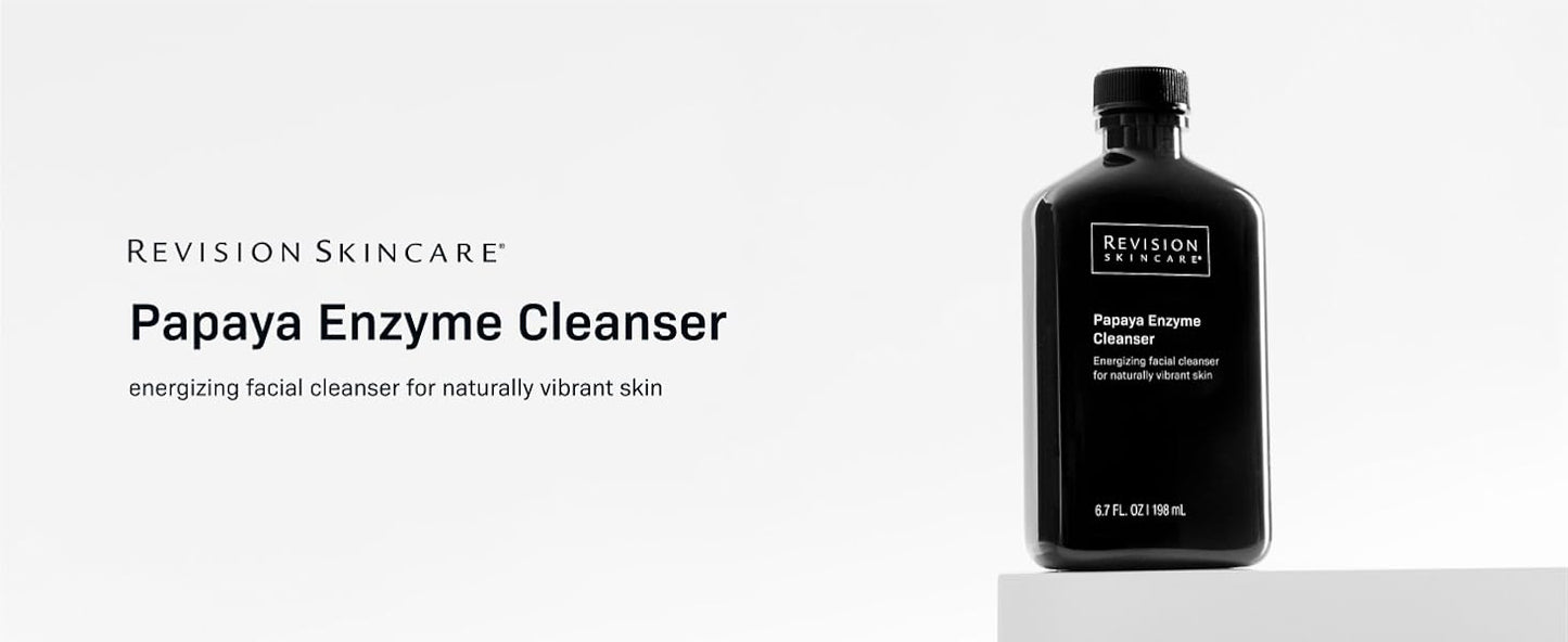 Zermet 1 Revision Skincare Papaya Enzyme Cleanser, Energizing Facial Cleanser with Salicylic Acid, Soothing and Exfoliating