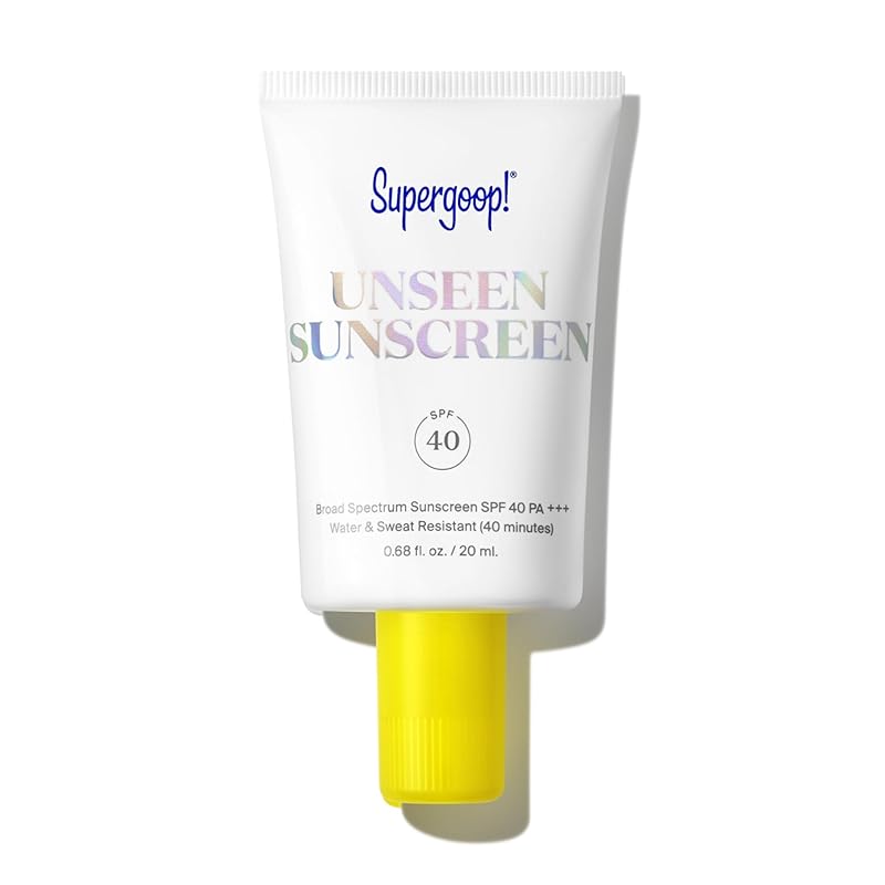 Zermet 1 Supergoop! Unseen Sunscreen - SPF 40 - Invisible, Broad Spectrum Face Sunscreen + Makeup-Gripping Primer - Weightless, Scentless, Oil Free - For All Skin Types & Skin Tones - 1.7 fl oz