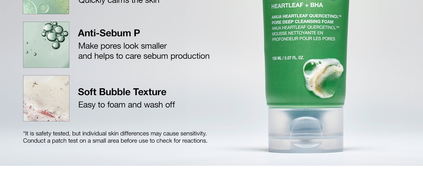 Zermet 1 Zermet 1 Heartleaf Quercetinol Pore Deep Cleansing Foam, Facial Cleanser, for Double Cleansing, BHA, Hyaluronic Acid, Glycerin, Face Wash, Blackhead Remover, Korean Skincare (150ml/5.07 fl.oz.)