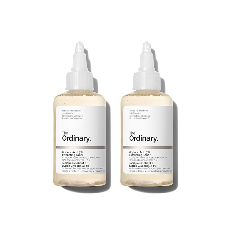 Zermet 1 The Ordinary Glycolic Acid 7% Exfoliating Toner, Brightening and Smoothing Daily Toner for More Even-Looking Skin Tone