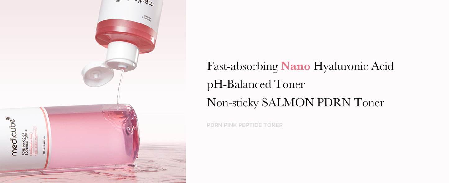 Zermet 1 medicube Salmon DNA Zermet 1  Pink CICA Soothing Toner I Pink Glow Toner for Skin Boosting, Soothing and Calming, Uneven Skin Tone, Peptide & Niacinamide, Korean Skin Care (250ml / 8.45 fl. oz.)