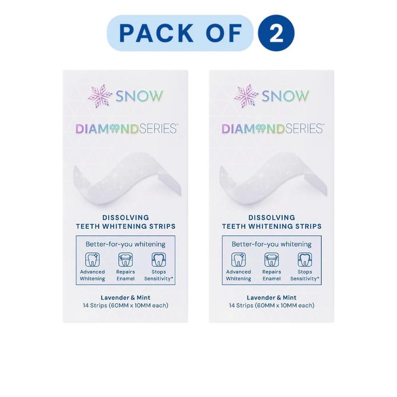 Zermet Diamond Teeth Whitening Strips | Gentle & Enamel Safe White Strips for Teeth Whitening | at Home Dental Hygiene & Tooth Care for a White Smile