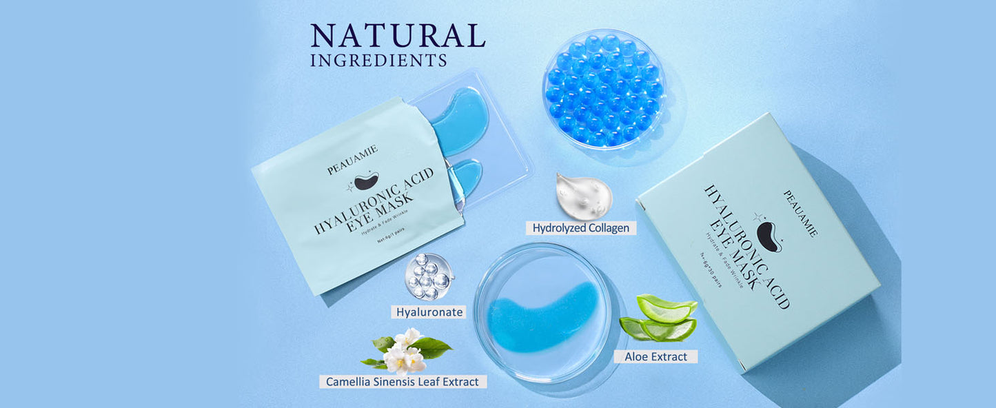 Zermet 1 Under Eye Patches Gold and Hyaluronic Acid for puffy eyes,Rose Eye Masks for Dark Circles and Puffiness skin care Smooth Wrinkles products 30 Pairs