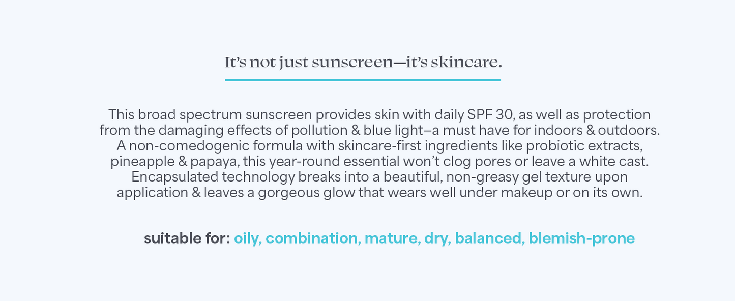 Zermet 1 Zermet 1  Skin Care Protect + Glow Daily Sunscreen Stick Gel Broad Spectrum SPF 30 - Skincare-First, Non-Greasy, Non-Comedogenic & Reef-Safe with Pollution & Blue Light Protection.