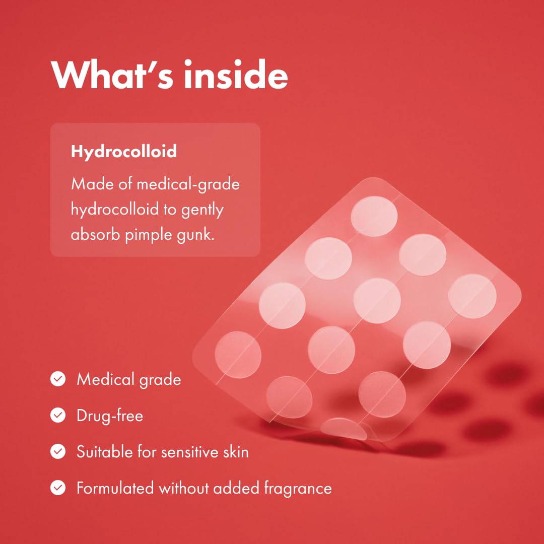 Zermet 1 Mighty Patch™ Original patch from Hero Cosmetics – The #1 Hydrocolloid Acne Pimple Patch for Shrinking Zits and Whiteheads in 1 use; Nighttime Spot Stickers for Face and Skin (36 Count)