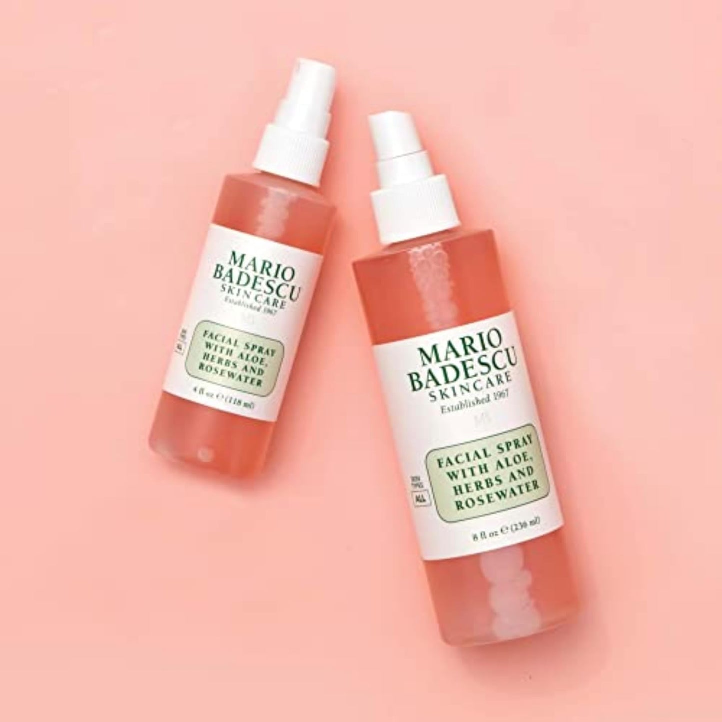 Zermet 1 Mario Badescu Facial Spray with Aloe, Herbs and Rose Water for All Skin Types, Face Mist that Hydrates, Rejuvenates & Clarifies