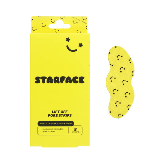Zermet 1 Starface World Lift Off Pore Strips, Blackhead Remover, Deep Cleansing Nose Strip, Patches for Pores (8 count)