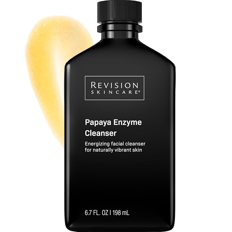 Zermet 1 Revision Skincare Papaya Enzyme Cleanser, Energizing Facial Cleanser with Salicylic Acid, Soothing and Exfoliating