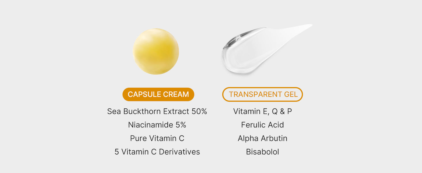 Zermet 1 medicube Deep Vitamin C Golden Capsule Face Moisturizer - Liposome Capsules For Wrinkles, Skin Radiance - Transparent Gel for Glow Hydration - Korean Skin Care 1.94 oz