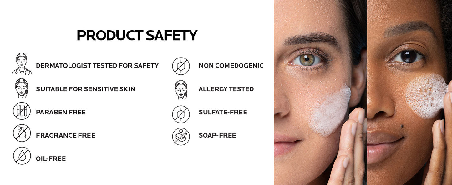 Zermet 1 La Roche-Posay Toleriane Purifying Foaming Facial Cleanser, Oil Free Face Wash for Women & Men with Niacinamide + Ceramides, Pore Cleanser Safe For Sensitive Skin, Won’t Dry Out Skin, Soap Free