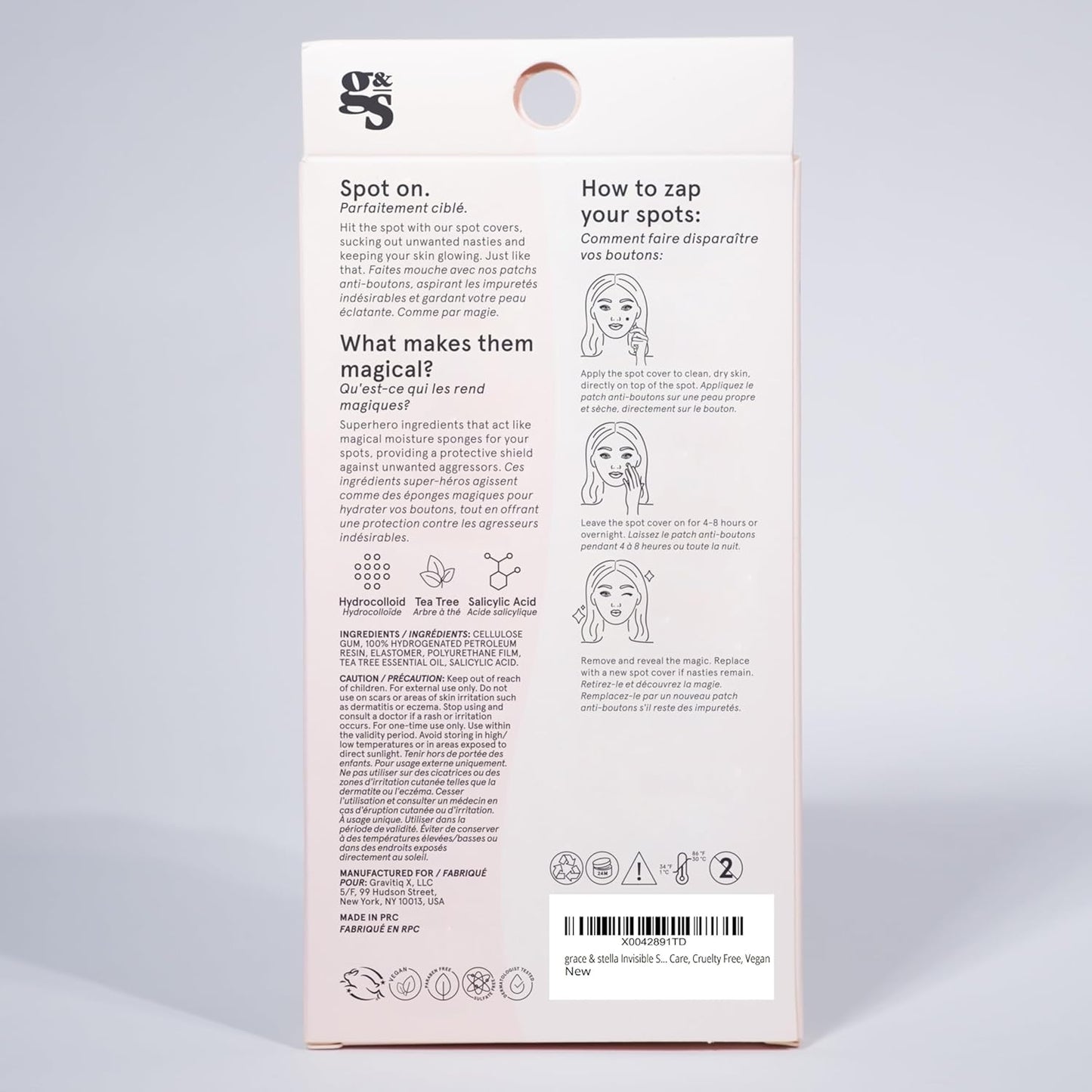 Zermet 1 grace & stella Award Winning Pore Strip - Pimple Patches for Face - Hydrocolloid Acne Patches - Absorbs Zits, Reduces Redness - Cute Patches Dermatologist-Tested, Vegan (Multishape, 36 Count)