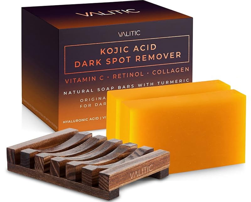 Zermet 1 Zermet 1  Kojic Acid Dark Spot Remover Soap Bars with Vitamin C, Retinol, Collagen, Turmeric - Original Japanese Complex Infused with Hyaluronic Acid, Vitamin E, Shea Butter, Castile Olive Oil (2 Pack)