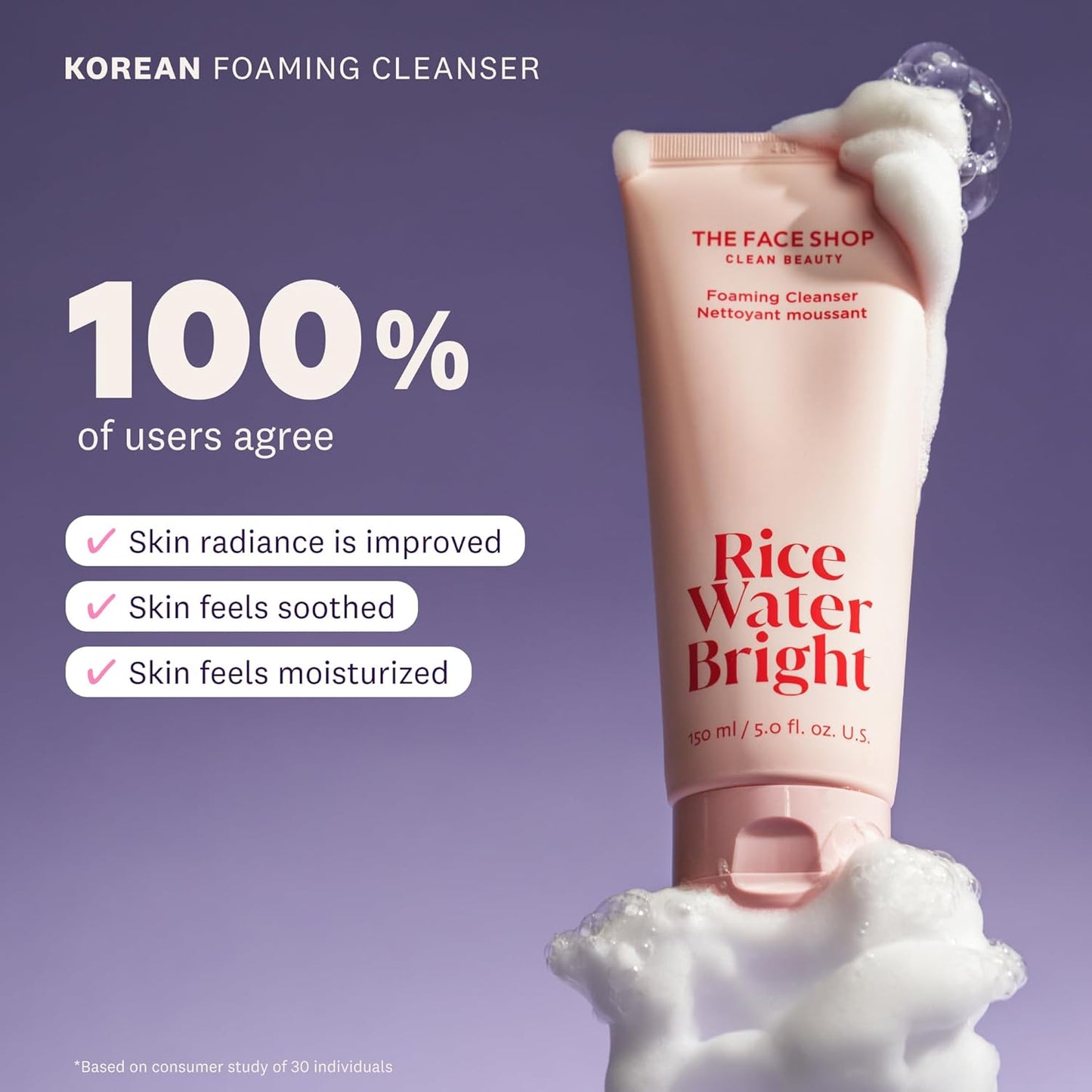 Zermet 1 The Face Shop Rice Water Bright Double Cleansing Duo Set with Ceramide, Korean Skin Care, Gentle Face Wash & Pore Control Cleansing Oil, Hydrating, Moisturizing, Vegan Facial Cleanser, Makeup Remover