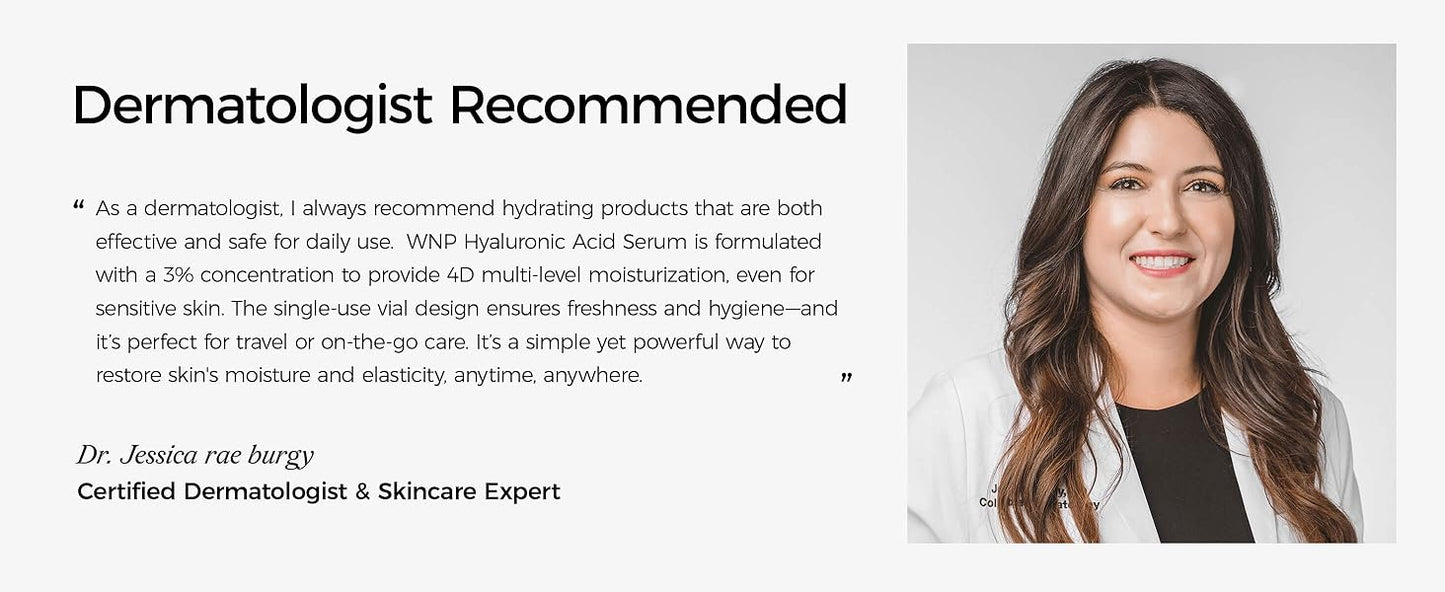 Zermet 1 Zermet 1  3% 4D Hyaluronic Acid Serum Ultra Hydrating Serum Smoother Skin|Pre-makeup SkinCare|Anti-Aging serum for face Single-Use Vials Skincare for Dry&Sensitive skin(1.2 ml)*30