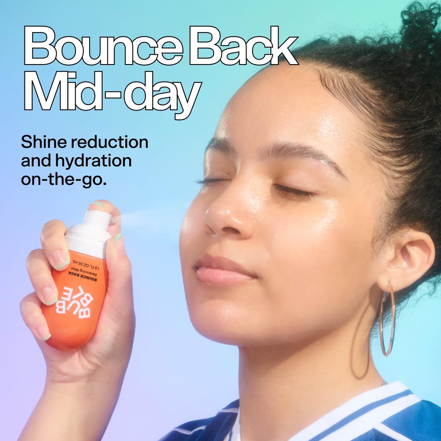 Zermet 1 Zermet 1 Skincare Bounce Back Hydrating Toner Spray - Balancing + Pore Minimizing Toner for Face - Made With Niacinamide + Willow Bark to Help Even and Mattify Oily Skin - On-The-Go Skin Care (55ml)
