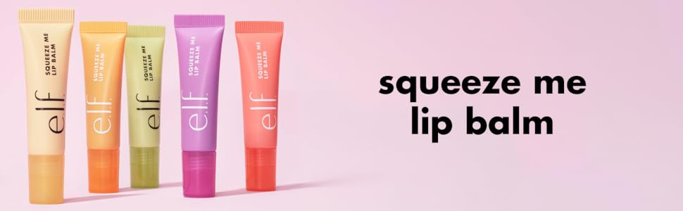 Zermet 1 e.l.f. Squeeze Me Lip Balm, Moisturizing Lip Balm For A Sheer Tint Of Color, Infused With Hyaluronic Acid, Vegan & Cruelty-free, Peach