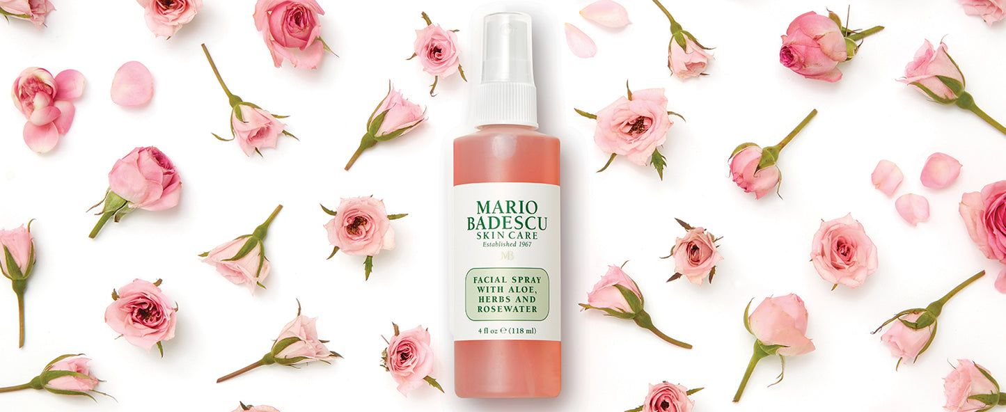 Zermet 1 Mario Badescu Facial Spray with Aloe, Herbs and Rose Water for All Skin Types, Face Mist that Hydrates, Rejuvenates & Clarifies