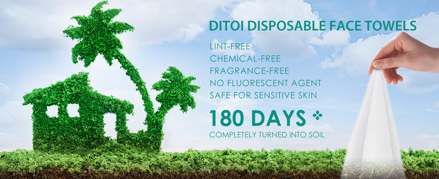 Zermet 1 Face Towels, 10"×12" Disposable Face Towel, Face Towelettes XL, Ultra Soft Makeup Remover Dry Wipes, Thick Face Towel for Sensitive Skin, 50 Count (1 Pack)