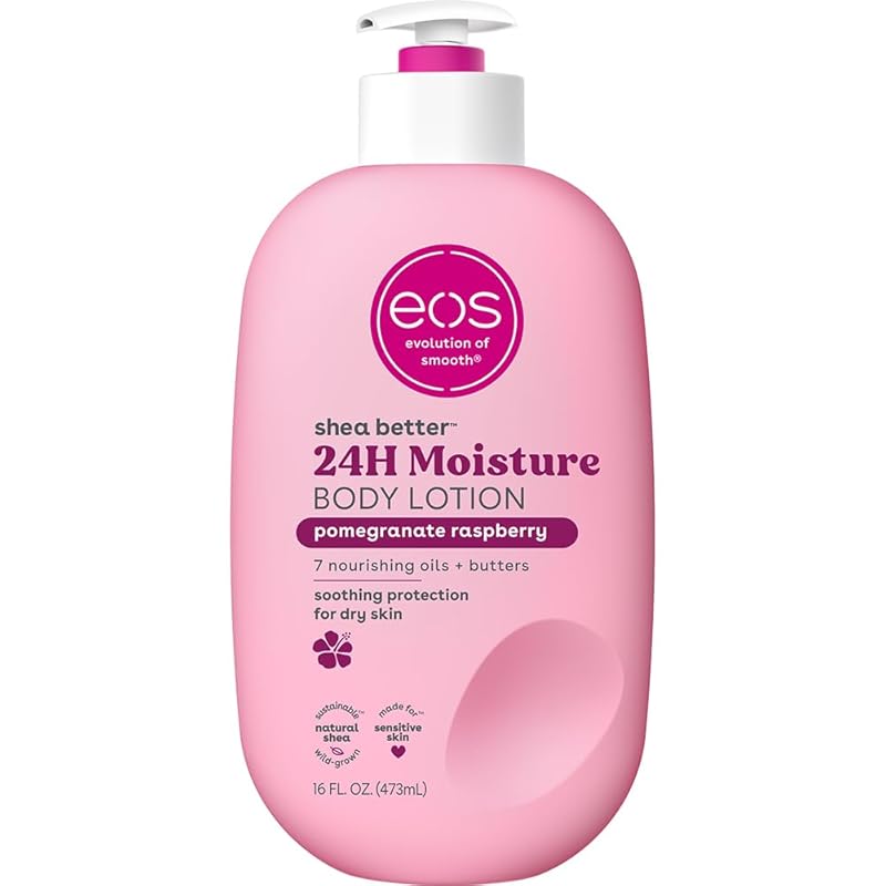 Zermet 1 eos Shea Better Body Lotion Vanilla Cashmere, 24-Hour Moisture Skin Care, Lightweight & Non-Greasy, Natural Shea, Vegan, Vanilla Body Lotion, 16 fl oz