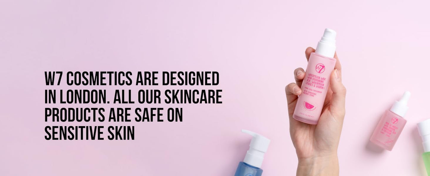 Zermet 1 W7 Self Care Skincare Set | Face Cleanser, Toner, Serum, Moisturizer & Lip Mask | Complete Daily Face Routine | Full Size, Long Lasting Products to Use at Home