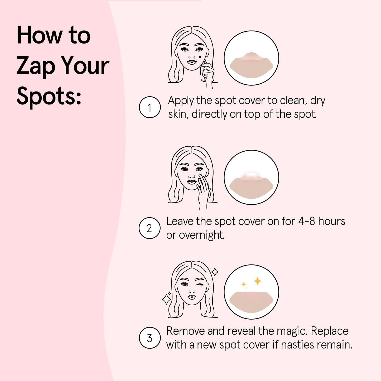 Zermet 1 grace & stella Award Winning Pore Strip - Pimple Patches for Face - Hydrocolloid Acne Patches - Absorbs Zits, Reduces Redness - Cute Patches Dermatologist-Tested, Vegan (Multishape, 36 Count)