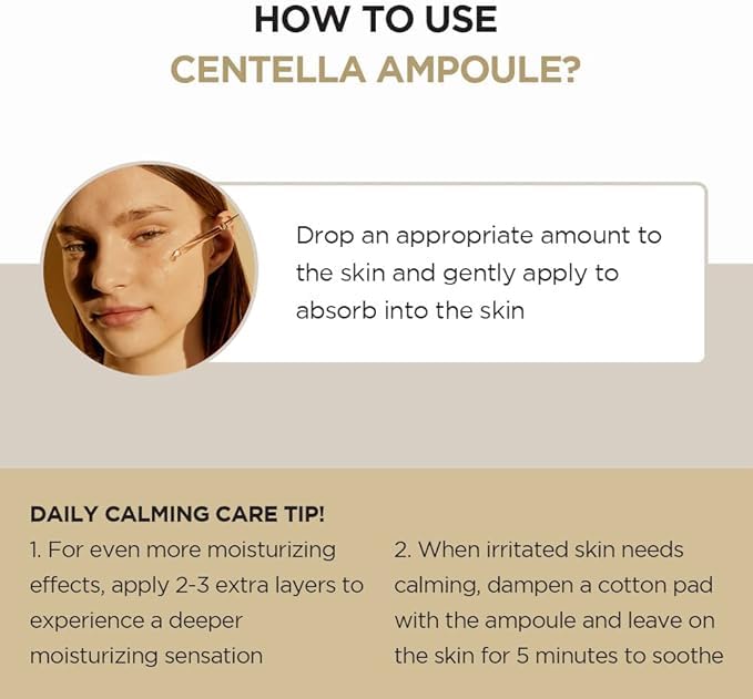 Zermet 1 Zermet 1 Madagascar Centella Asiatica Ampoule Facial Serum 1.85 fl.oz, 55ml, Soothes Acne Prone and Sensitive Skin