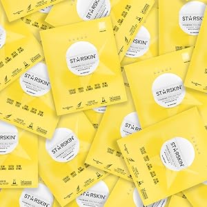 Zermet 1 STARSKIN Glowstar, Facial Radiance Pads with Lactic and Glycolic Acid, AHA Exfoliant infused with Vitamin C Serum, Face Peeling Puff, Optimal for Soft Scrub, K Beauty Skincare