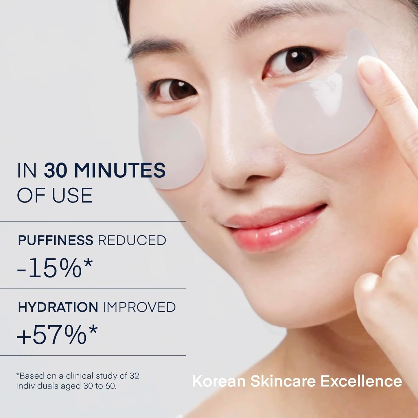 Zermet 1Zermet 1 Under Eye Patches for Dark Circles - 60 Korean Hydrogel Masks for Puffiness, Bags with Caffeine, Hyaluronic Acid, Niacinamide - Undereye Brightening, Hydrating, Anti-Wrinkle & Cooling
