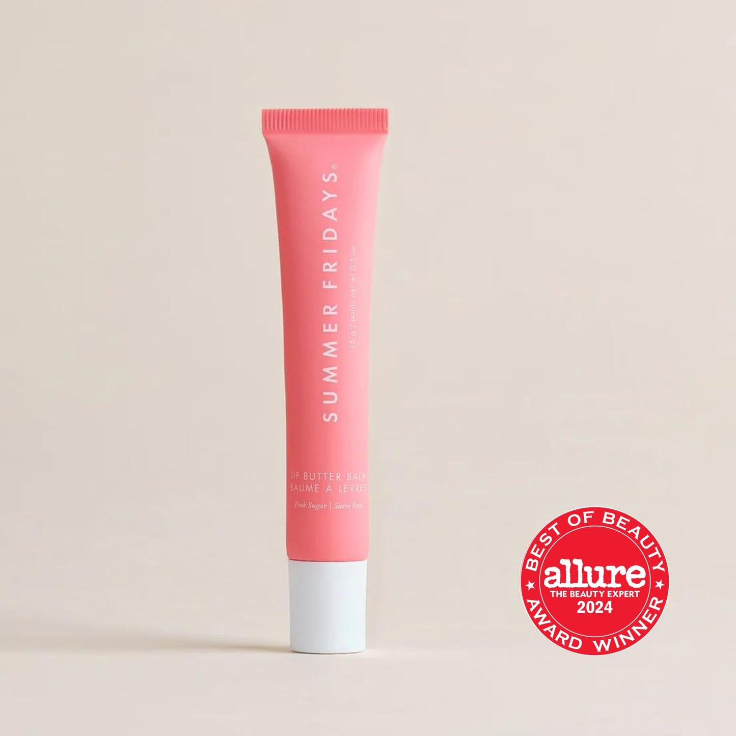 Zermet 1 Summer Fridays Tinted Lip Butter Balm - Conditioning Vegan Lip Balm for Instant Moisture, Shine & Hydration - Sheer-Tinted, Soothing Skincare - Pink Sugar (.5 Oz)