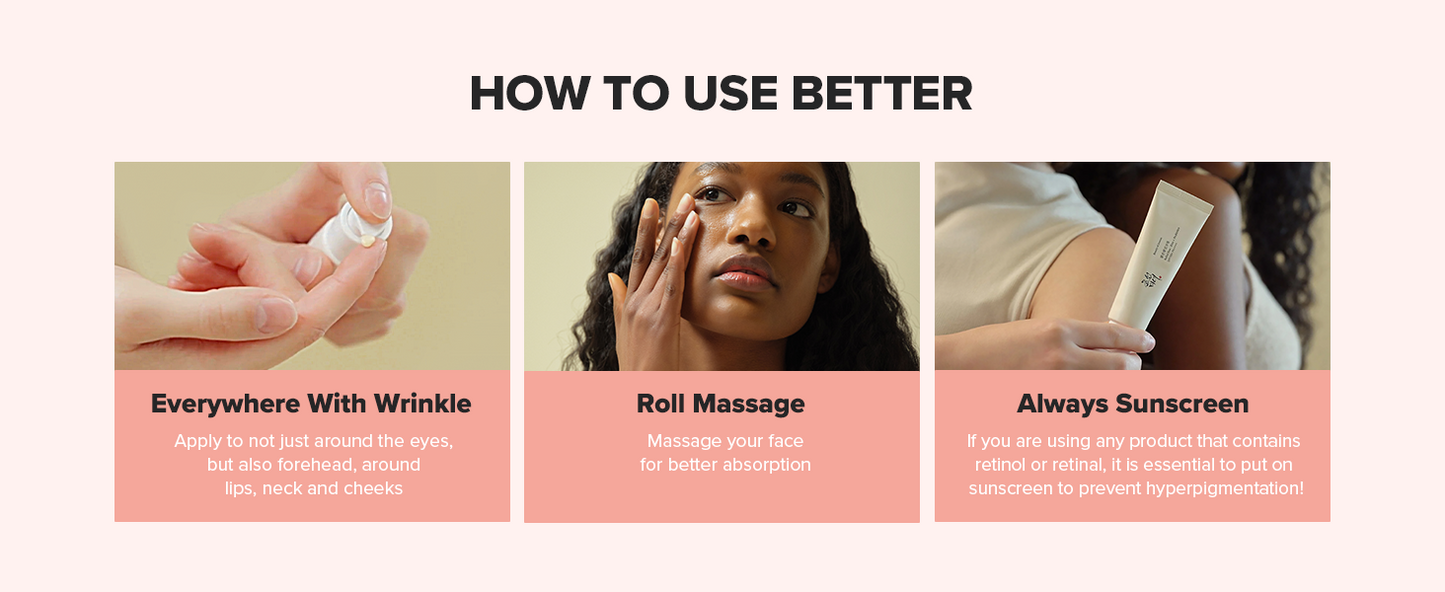 Zermet 1 Beauty of Joseon Revive Eye Serum with Retinal Niacinamide Correction for Puffy Eye Bags Fine Lines Dark Circles Wrinkles, Korean Skin Care 30ml, 1 fl.oz