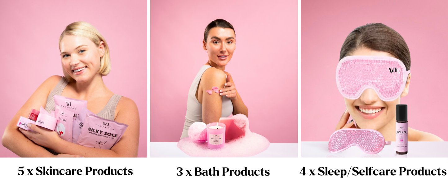 Zermet 1 Spa Gifts for Women- Premium Self Care Spa Kit With Bath, Skin Care Sets & Self Care Items For Women - Ultimate Pampering Skin Care Set - Birthday Gifts - Spa Gift Baskets (Pack of 20)