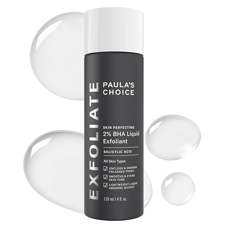 Zermet 1 Paula's Choice SKIN PERFECTING 2% BHA Liquid Exfoliant Polish, Salicylic Acid Facial Exfoliator Polish for Enlarged Pores, Wrinkles & Fine Lines, Suitable for Blackhead-Prone Skin, Fragrance-Free