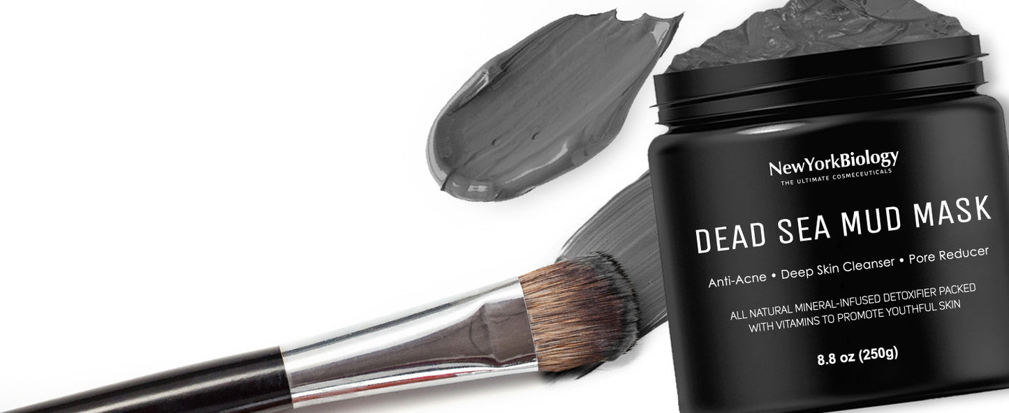 Zermet 1 New York Biology Dead Sea Mud Mask for Face and Body - Spa Quality Pore Reducer for Acne, Blackheads & Oily Skin, Natural Skincare for Women, Men - Tightens Skin for A Healthier Complexion - 8.8 oz