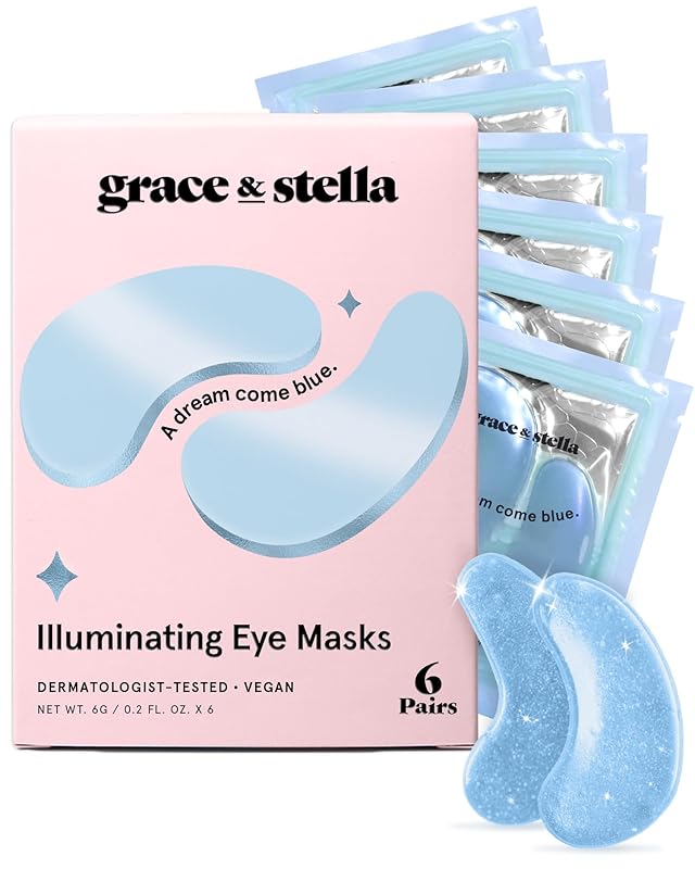 Zermet 1 grace & stella Under Eye Patches (12 pairs) Eye Masks for Puffy Eyes and Dark Circles - Birthday Gifts for Women, Bachelorette Party Favors, Bridesmaid, Self Care and Relaxation Gifts for Her - Vegan