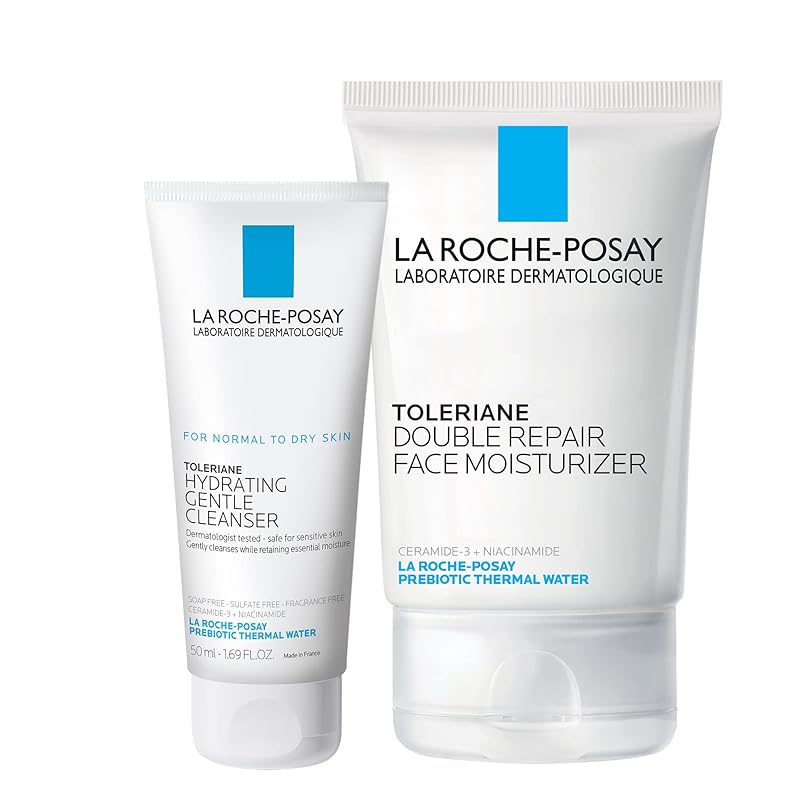 Zermet 1 La Roche-Posay Toleriane Double Repair Face Moisturizer, Daily Moisturizer Face Cream with Ceramide & Niacinamide for All Skin Types, Immediate Comfort & Long Lasting Hydration, Fragrance Free
