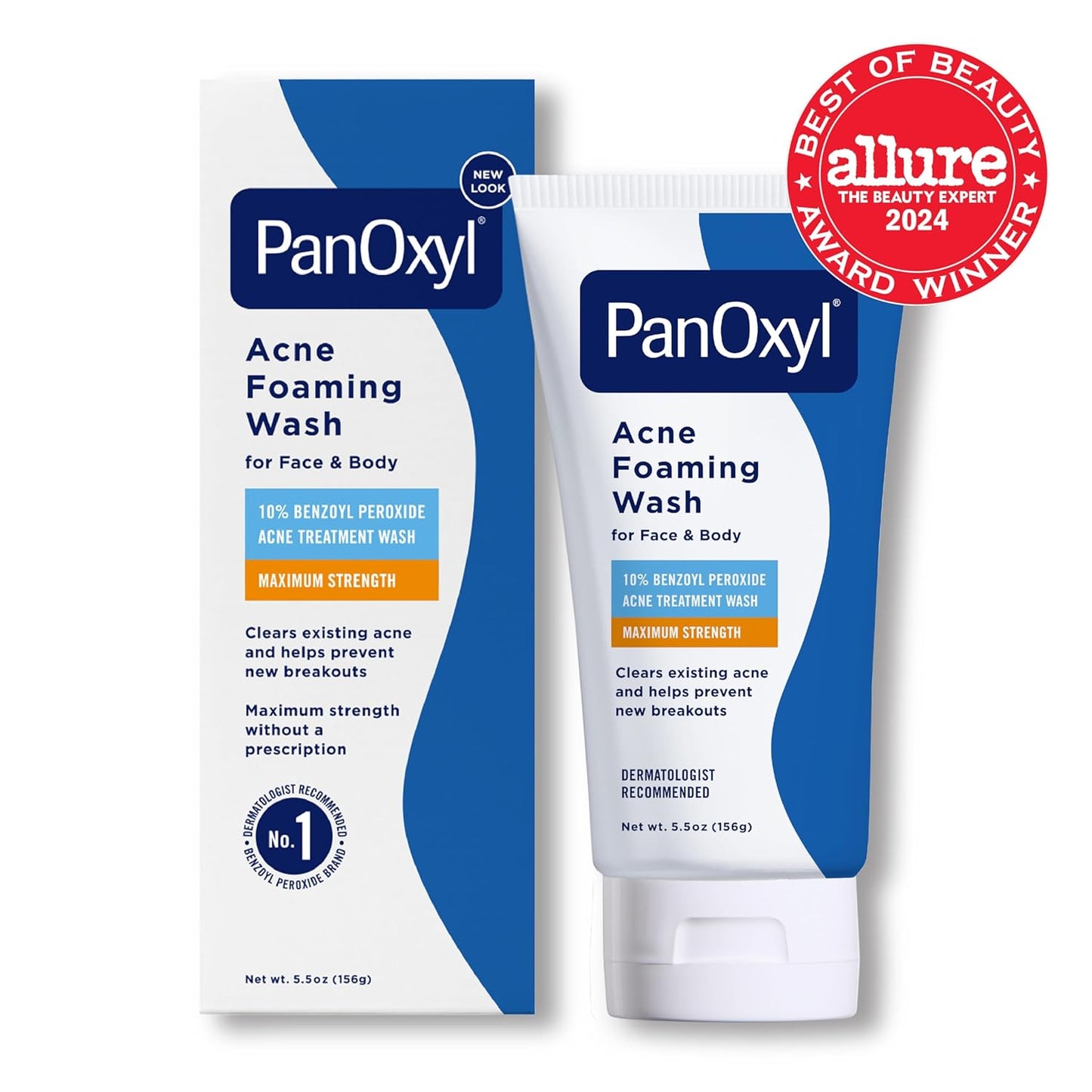 Zermet 1 PanOxyl Acne Foaming Wash Benzoyl Peroxide 10% Maximum Strength Antimicrobial, 5.5 Oz