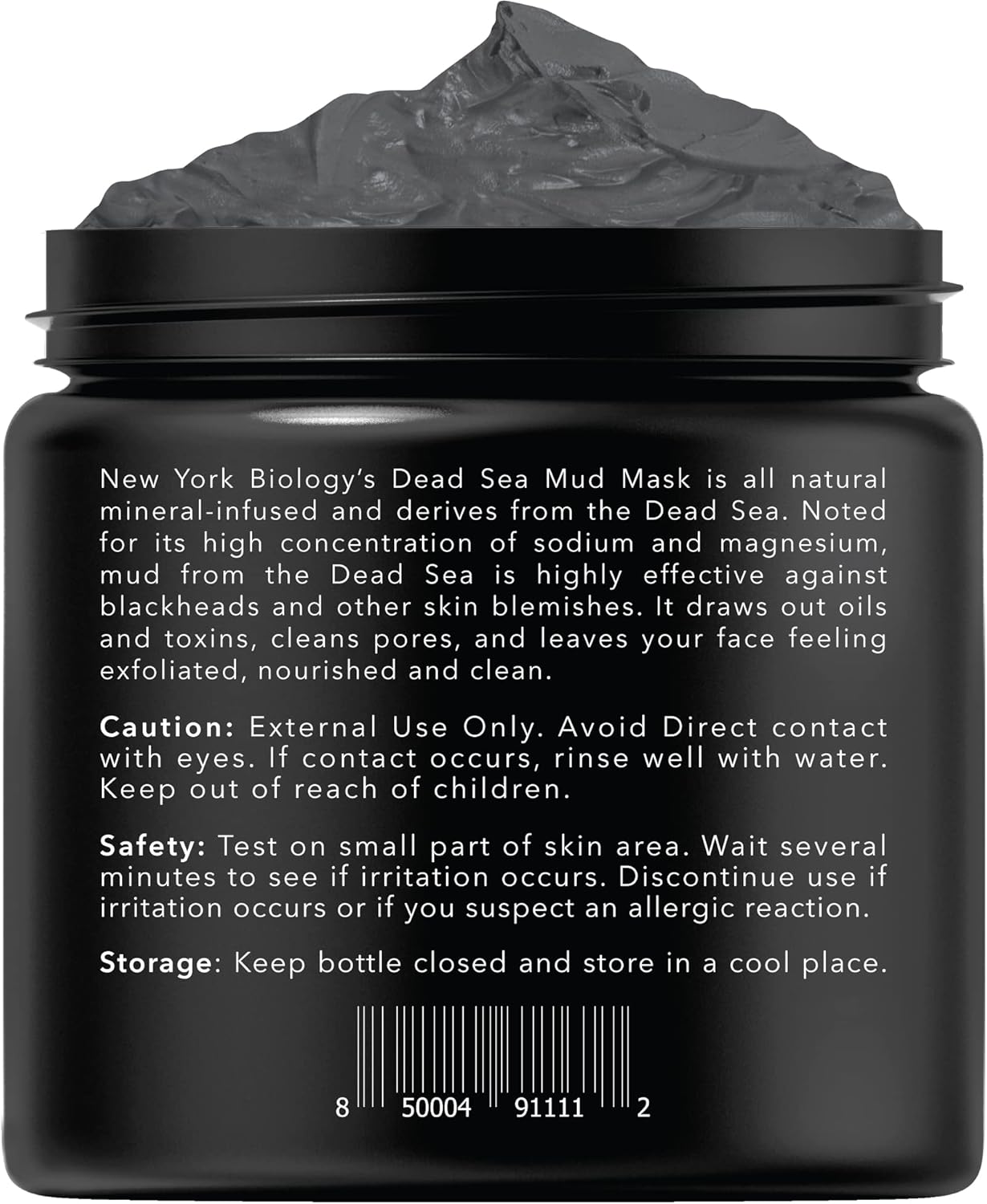 Zermet 1 New York Biology Dead Sea Mud Mask for Face and Body - Spa Quality Pore Reducer for Acne, Blackheads & Oily Skin, Natural Skincare for Women, Men - Tightens Skin for A Healthier Complexion - 8.8 oz