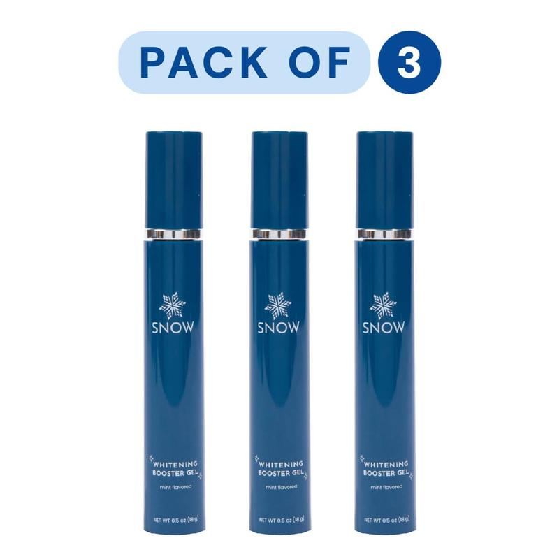 SNOW Daily Toothpaste Teeth Whitening Booster Gel Oral Brush | Gentle & Safe on Enamel | Safe at-Home Dental Hygiene | Tooth Care for a Whiter Smile