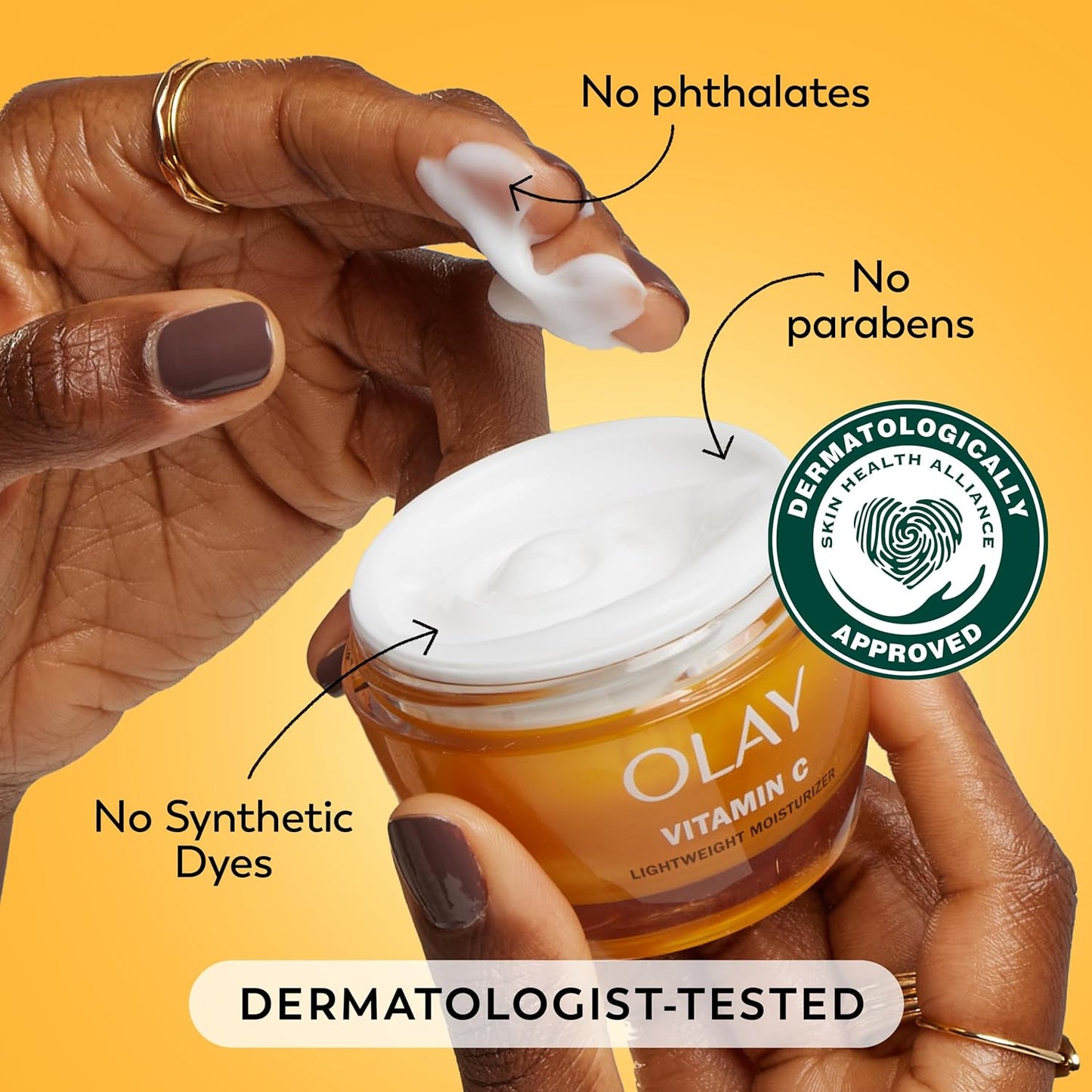 Zermet 1 Olay Vitamin C Face Moisturizer, Brightening Cream for Women, Instant Hydration, Evens Tone, Dark Spot & Hyperpigmentation Reduction, Glowing Skin Care - Niaciniamide, Lactic Acid, 1.7 Oz