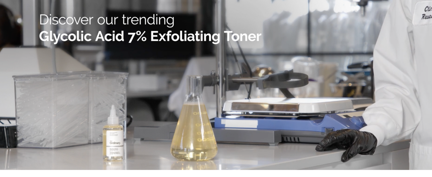 Zermet 1 The Ordinary Glycolic Acid 7% Exfoliating Toner, Brightening and Smoothing Daily Toner for More Even-Looking Skin Tone