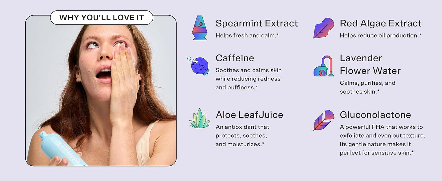 Zermet 1 Zermet 1 Skincare Fresh Start Gel Face Wash - Gentle PHA Exfoliating Facial Cleanser to Reduce Oil + De-Clog Pores - Daily Face Cleanser with Aloe Vera to Soothe Sensitive Skin - Vegan Skin Care (125ml)