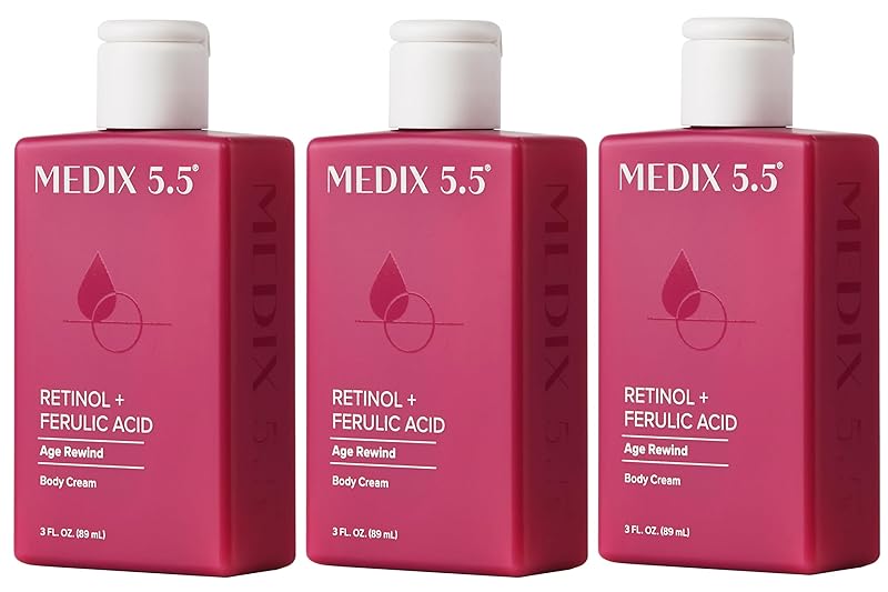 Zermet 1 Medix 5.5 Retinol Body Lotion Firming Moisturizer | Crepey Skincare Treatment | Retinol Body Cream | Anti Aging Firming Cream For Women Targets Look Of Crepe Skin, Wrinkles, & Sagging Skin, 15 Fl Oz