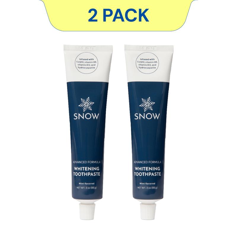 SNOW Vitamin Infused Whitening Toothpaste | Formulated with Hydroxyapatite, CoQ10, Vitamins B12 and B6 | Lavender Flavor