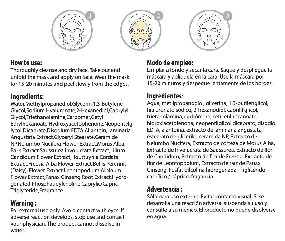 Zermet 1 Zermet 1 Facial Sheet Face Mask Variety Set Classic Authentic Korean Moisturizing Skincare (12-Packs)