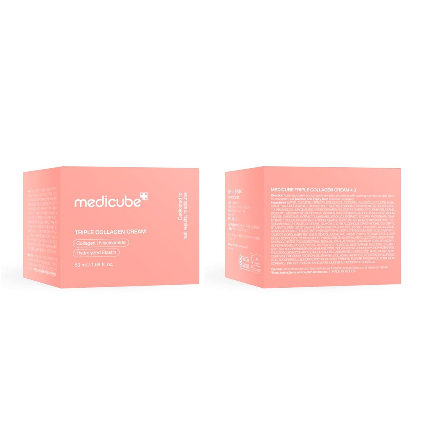 Zermet 1 medicube Triple Collagen Cream - Hydrating & Firming Moisturizer with Hyaluronic Acid, Premium Elastin, Shea Butter - Wrinkle Care & Boosts Elasticity - Korean Skincare, 1.69 oz