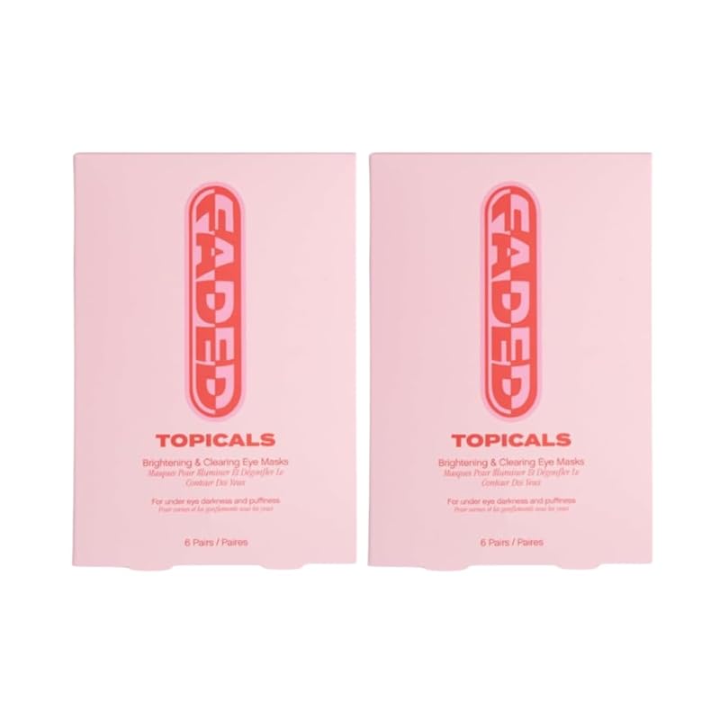 Zermet 1 Topicals Faded Brightening Under Eye Masks | Revitalizing Patches to Depuff, Hydrate, and Illuminate | Diminishes Dark Circles and Fine Lines | Made with Kojic Acid, Caffeine & Niacinamide