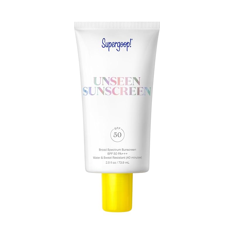 Zermet 1 Supergoop! Unseen Sunscreen - SPF 40 - Invisible, Broad Spectrum Face Sunscreen + Makeup-Gripping Primer - Weightless, Scentless, Oil Free - For All Skin Types & Skin Tones - 1.7 fl oz