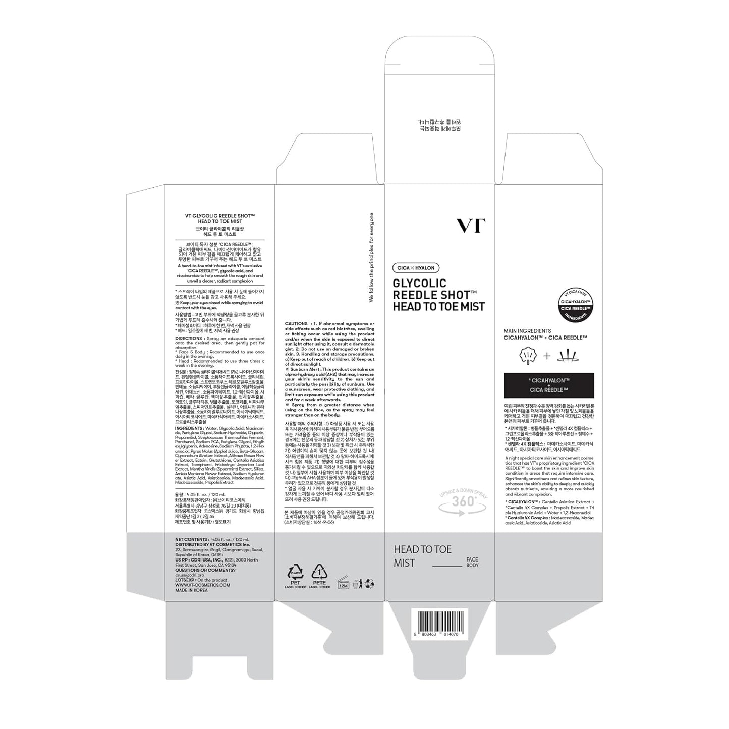 Zermet 1 Zermet 1  7% Glycolic Acid Reedle Shot Head-to-Toe Mist with Niacinamide, Exfoliating Spray for Bumpy & Strawberry Skin, Dark Spots, Skin Texture, Keratosis Pilaris, Korean Skincare (4.05 fl oz)